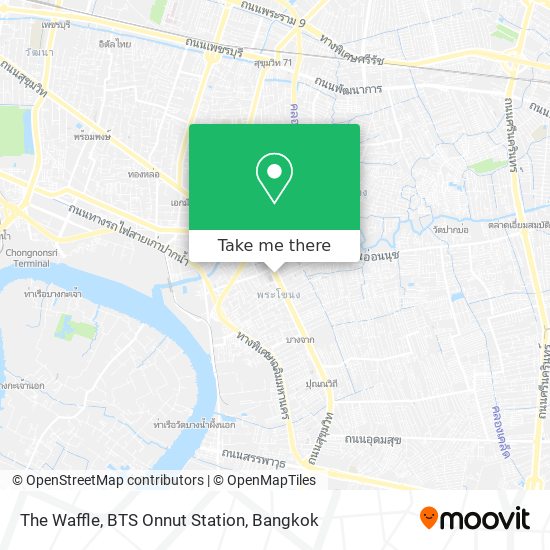 The Waffle, BTS Onnut Station map
