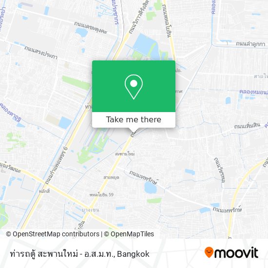 ท่ารถตู้ สะพานใหม่ - อ.ส.ม.ท. map