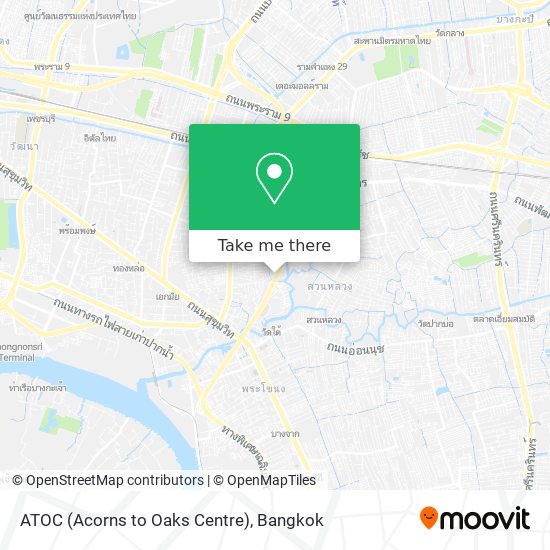 ATOC (Acorns to Oaks Centre) map