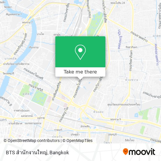 BTS สำนักงานใหญ่ map