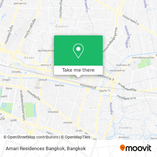 Amari Residences Bangkok map