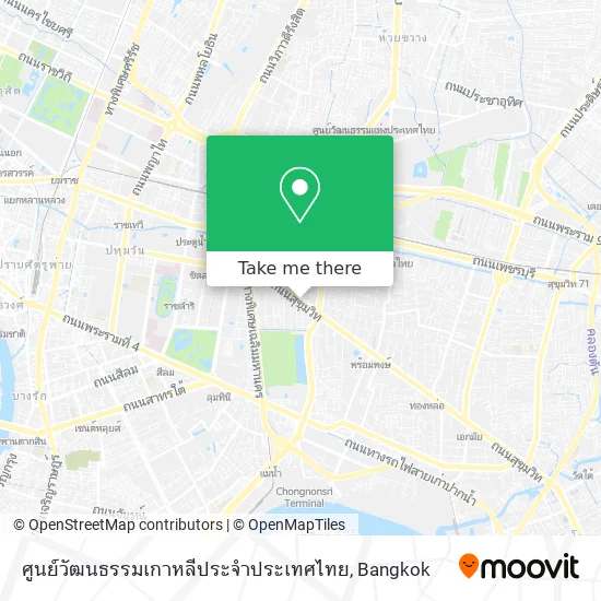 ศูนย์วัฒนธรรมเกาหลีประจำประเทศไทย map