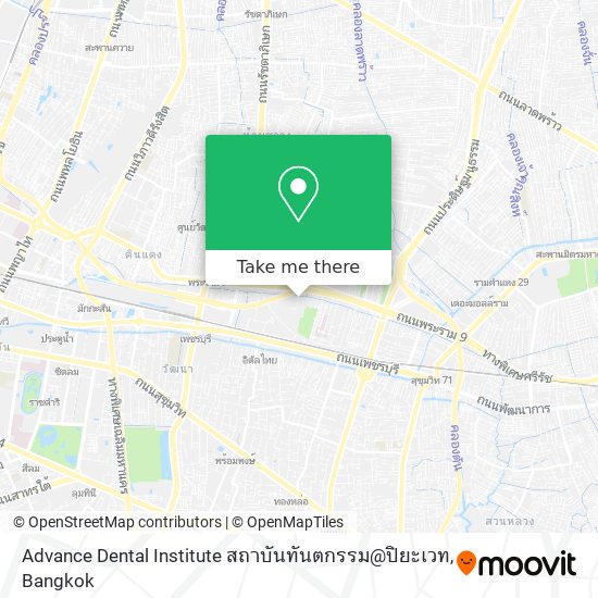 Advance Dental Institute สถาบันทันตกรรม@ปิยะเวท map