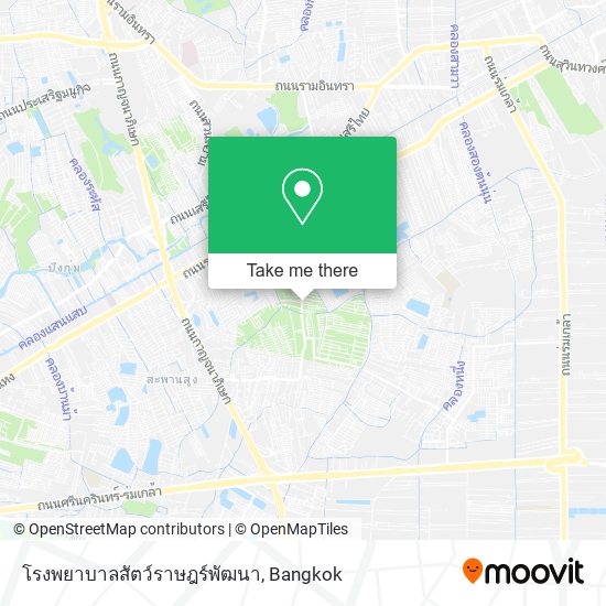 โรงพยาบาลสัตว์ราษฎร์พัฒนา map