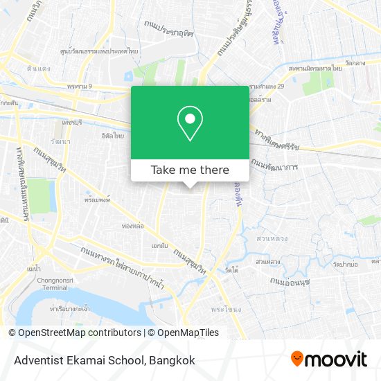Adventist Ekamai School map