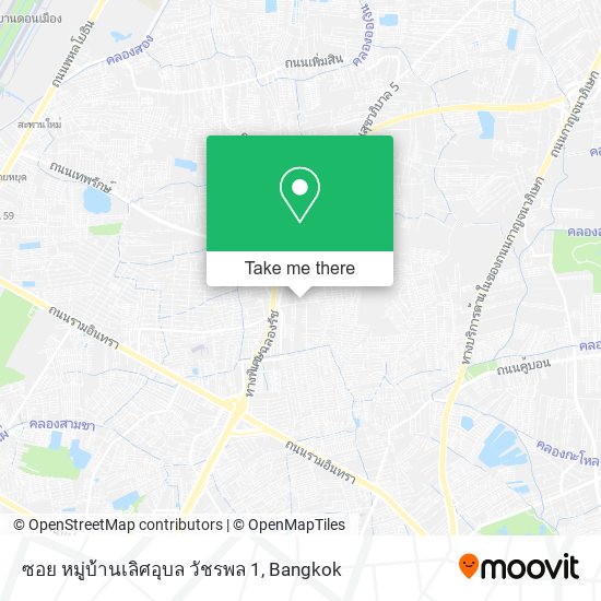 ซอย หมู่บ้านเลิศอุบล วัชรพล 1 map