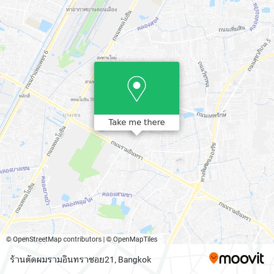 ร้านตัดผมรามอินทราซอย21 map