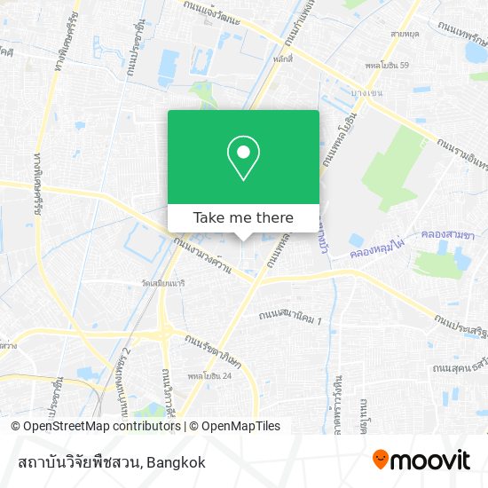 สถาบันวิจัยพืชสวน map