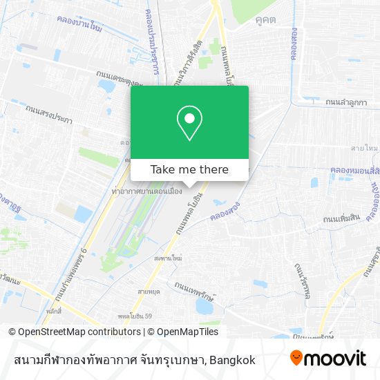 สนามกีฬากองทัพอากาศ จันทรุเบกษา map