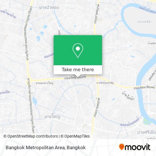 Bangkok Metropolitan Area map