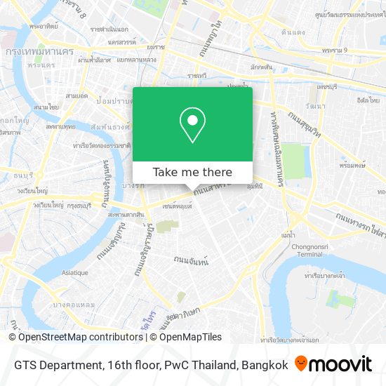 GTS Department, 16th floor, PwC Thailand map