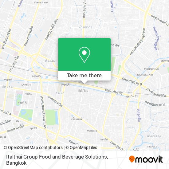 Italthai Group Food and Beverage Solutions map