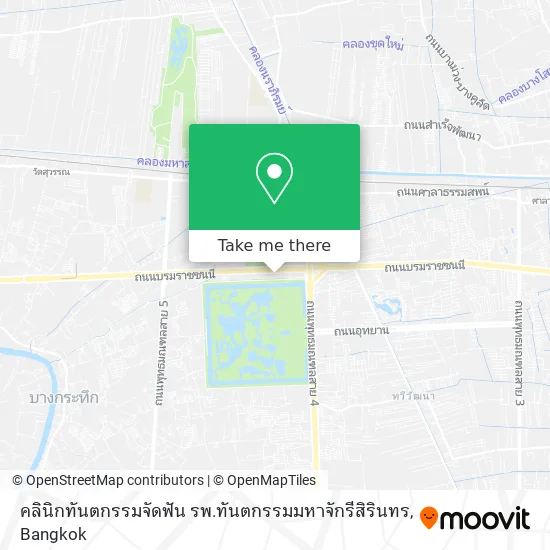 คลินิกทันตกรรมจัดฟัน รพ.ทันตกรรมมหาจักรีสิรินทร map