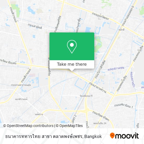 ธนาคารทหารไทย สาขา ตลาดพงษ์เพชร map