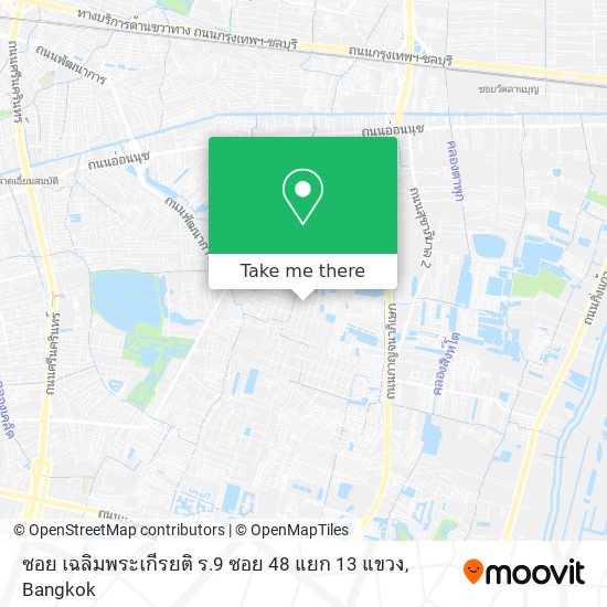 ซอย เฉลิมพระเกีรยติ ร.9 ซอย 48 แยก 13 แขวง map