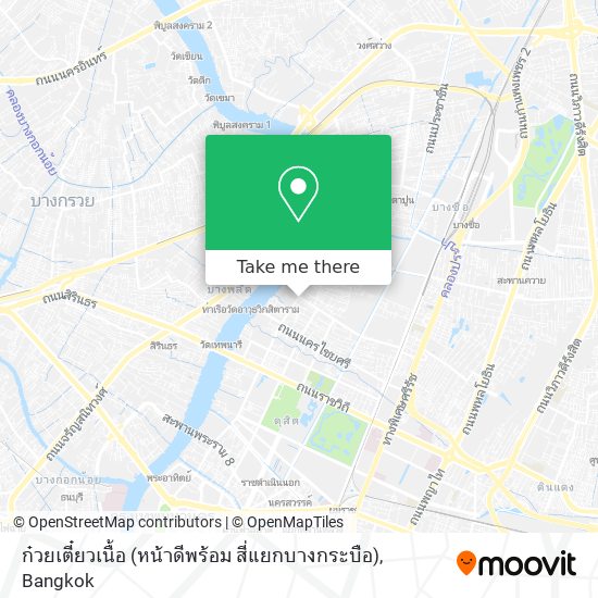 ก๋วยเตี๋ยวเนื้อ (หน้าดีพร้อม สี่แยกบางกระบือ) map