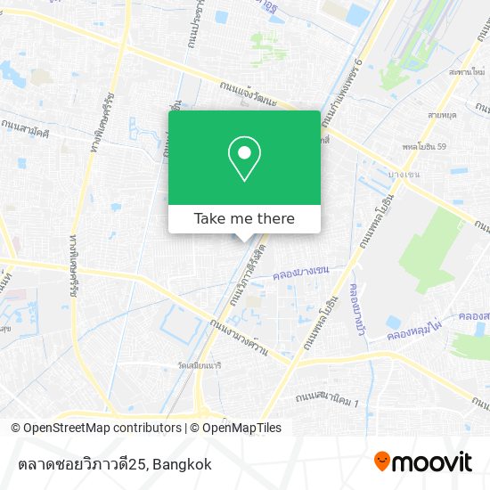 ตลาดซอยวิภาวดี25 map