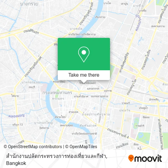 สำนักงานปลัดกระทรวงการท่องเที่ยวและกีฬา map
