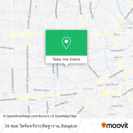 36 ซอย วัดจันทร์ประดิษฐาราม map