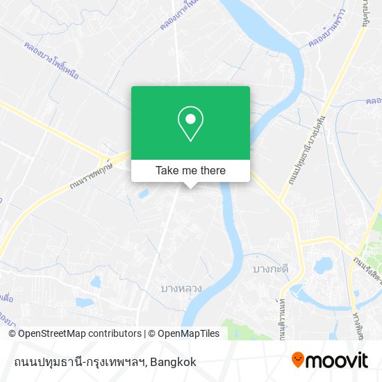 ถนนปทุมธานี-กรุงเทพฯลฯ map