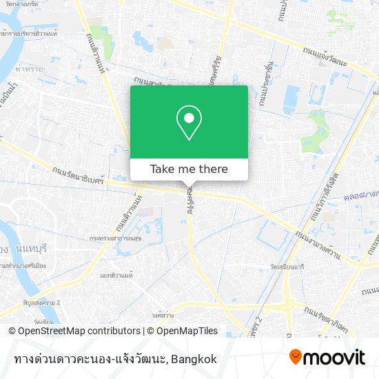 ทางด่วนดาวคะนอง-แจ้งวัฒนะ map