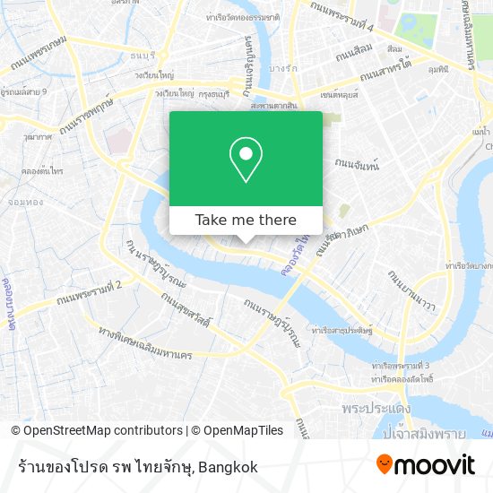 ร้านของโปรด รพ ไทยจักษุ map
