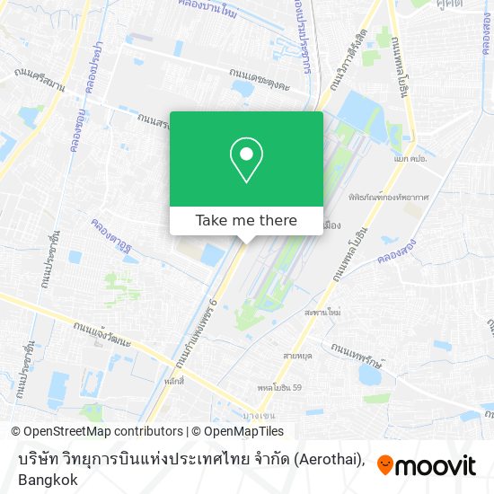 บริษัท วิทยุการบินแห่งประเทศไทย จำกัด (Aerothai) map