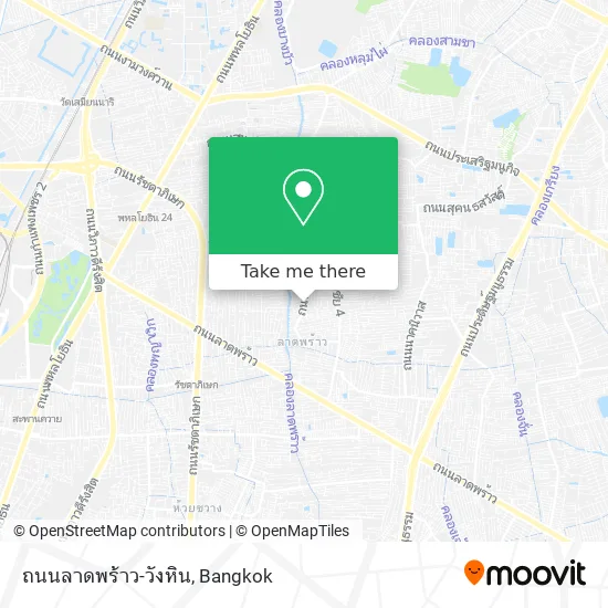 ถนนลาดพร้าว-วังหิน map