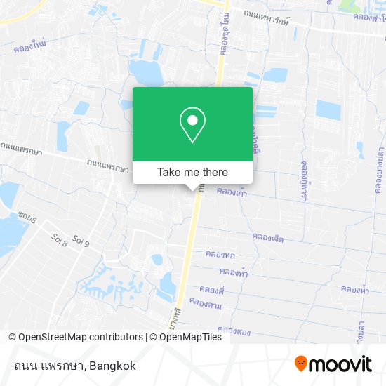 ถนน แพรกษา map