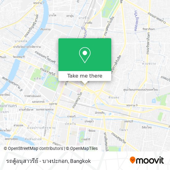 รถตู้อนุสาวรีย์ - บางปะกอก map