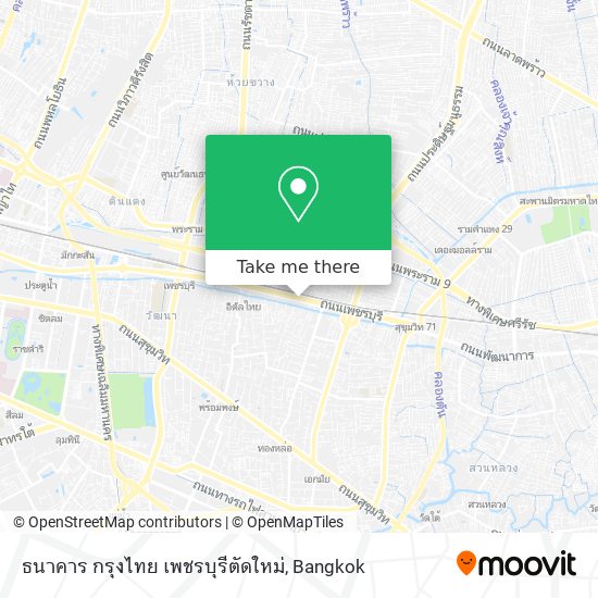 ธนาคาร กรุงไทย เพชรบุรีตัดใหม่ map