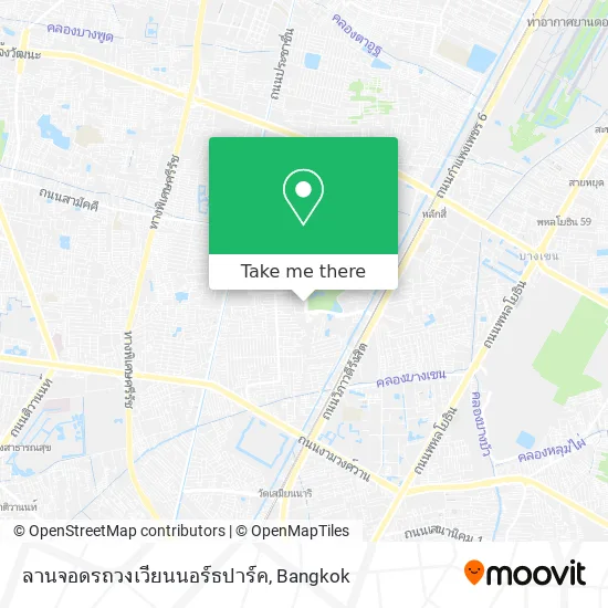 ลานจอดรถวงเวียนนอร์ธปาร์ค map