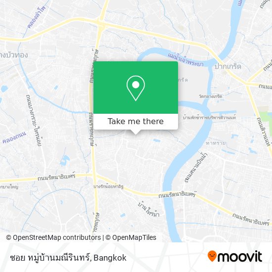 ซอย หมู่บ้านมณีรินทร์ map