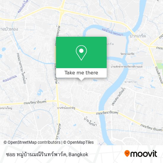 ซอย หมู่บ้านมณีรินทร์พาร์ค map