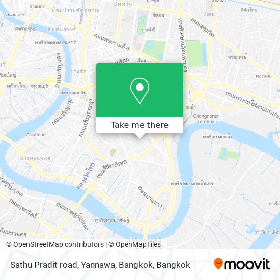 Sathu Pradit road, Yannawa, Bangkok map