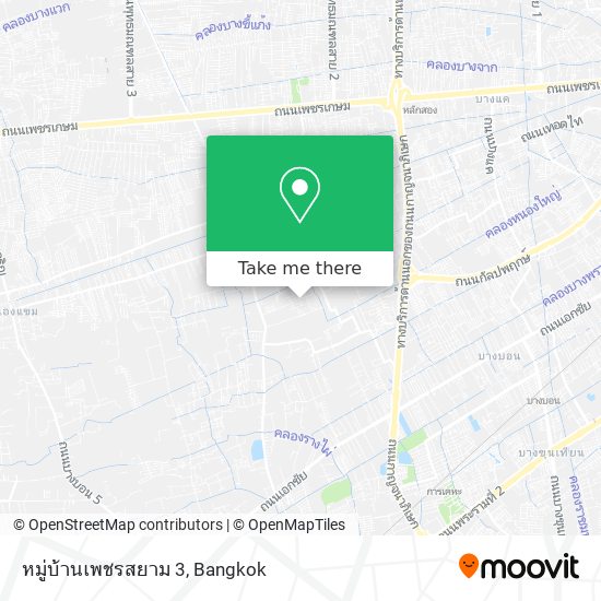 หมู่บ้านเพชรสยาม 3 map