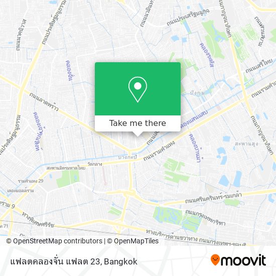 แฟลตคลองจั่น แฟลต 23 map