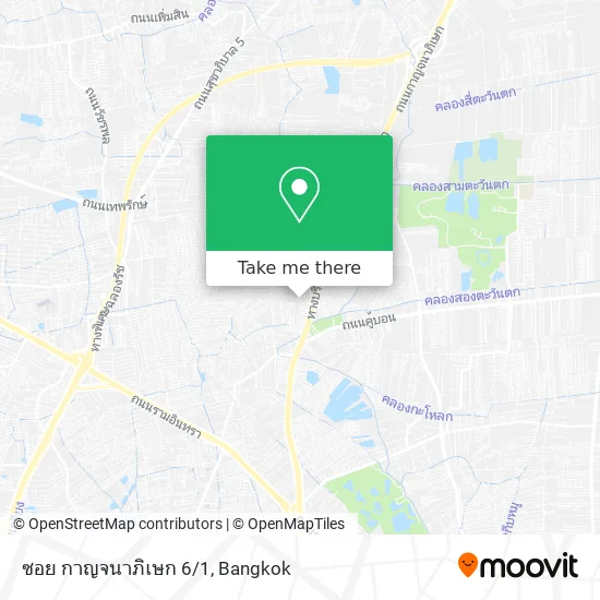ซอย กาญจนาภิเษก 6/1 map