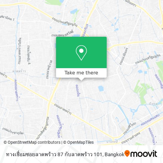 ทางเชื่อมซอยลาดพร้าว 87 กับลาดพร้าว 101 map