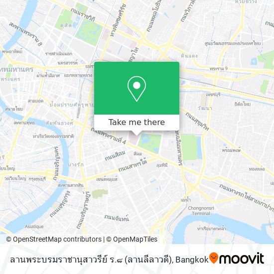 ลานพระบรมราชานุสาวรีย์ ร.๘ (ลานลีลาวดี) map