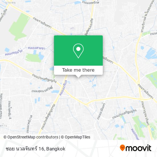 ซอย นวลจันทร์ 16 map