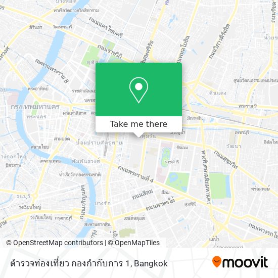 ตำรวจท่องเที่ยว กองกำกับการ 1 map