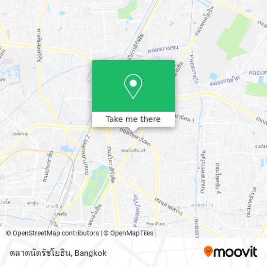 ตลาดนัดรัชโยธิน map