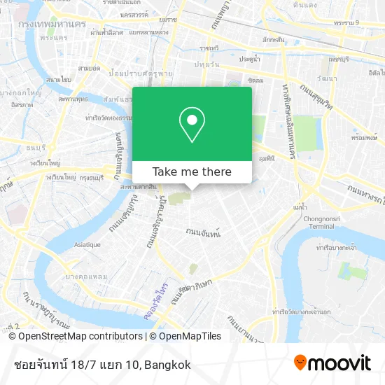 ซอยจันทน์ 18/7 แยก 10 map