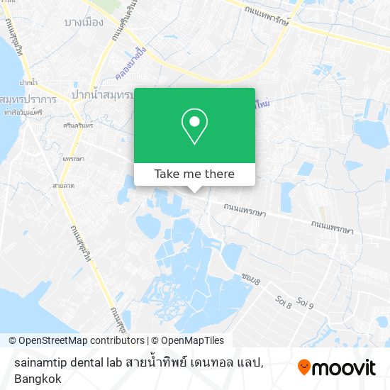 sainamtip dental lab สายน้ำทิพย์ เดนทอล แลป map