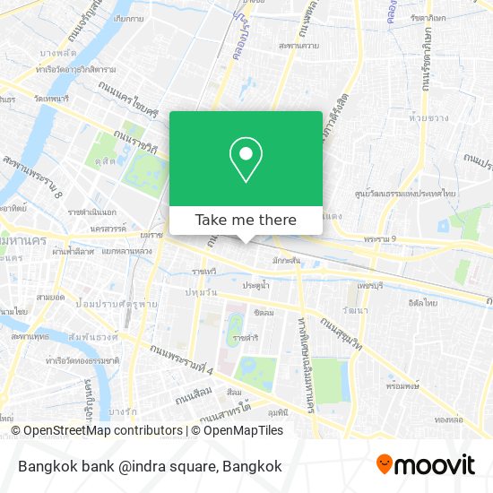 Bangkok bank @indra square map