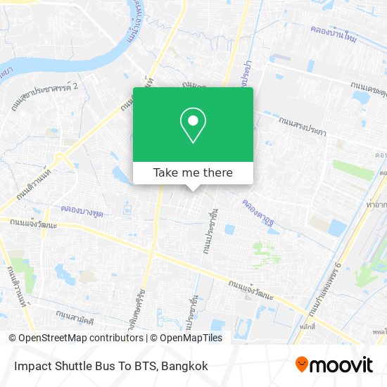 Impact Shuttle Bus To BTS map