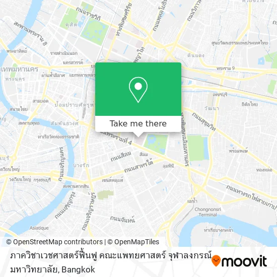ภาควิชาเวชศาสตร์ฟื้นฟู คณะแพทยศาสตร์ จุฬาลงกรณ์มหาวิทยาลัย map