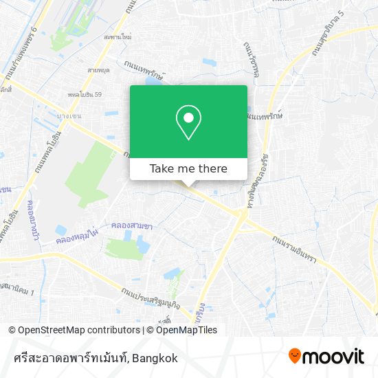 ศรีสะอาดอพาร์ทเม้นท์ map