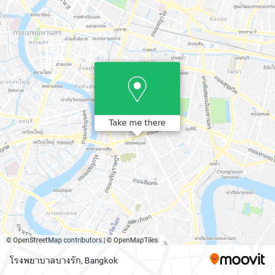 โรงพยาบาลบางรัก map